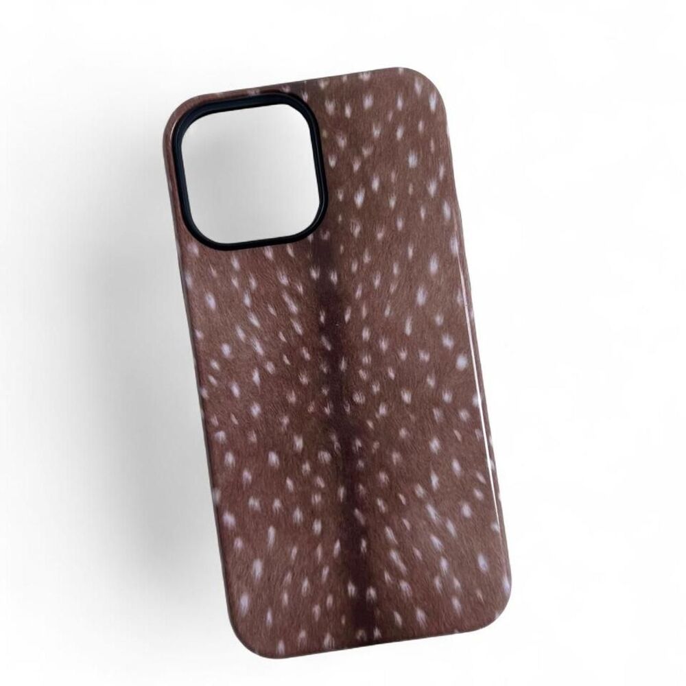 Brown Fawn Print iPhone Case Protective Phone Cover